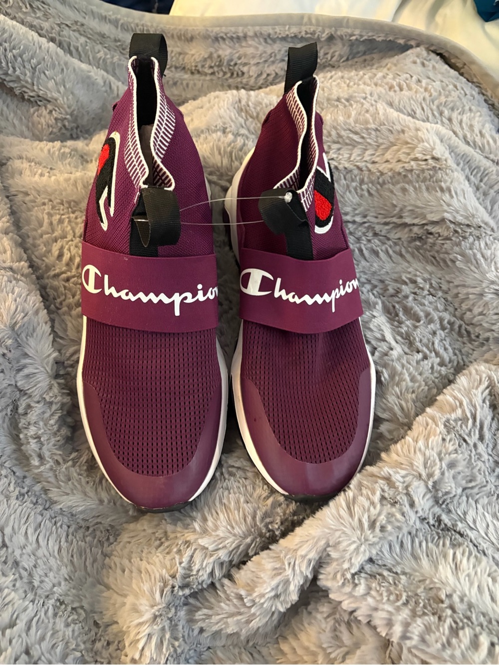 Champion Men’s Burgundy Slip-On Athletic Sneakers
